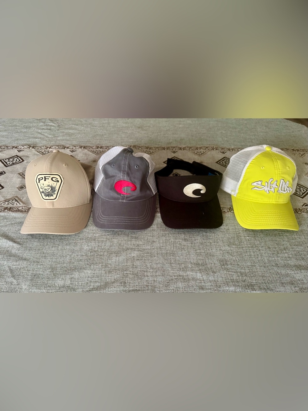 Costa, Salt Life, and PFG hat bundle
